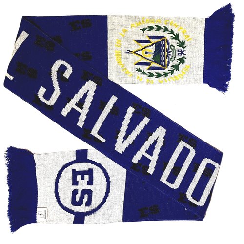 Euroscarves El Salvador Soccer Knit Scarf
