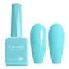 CANNI Pastel Blue Gel Nail Polish, 1Pcs Light Blue Gel Polish Baby Blue Dark Color Nail Polish Gel High Gloss Soak Off U V Gel Nail French Nail Manicure Salon DIY