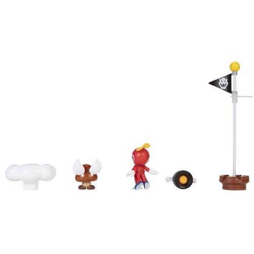 Super Mario Cloud World Diorama Set with 2.5" Propeller Mario Action Figure