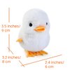HawaStar Wind-Up Plush Toys Fluffy Realistic Jumping Chicks & Ducks for Kids (Pack of 4)