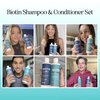 Volumizing Biotin Shampoo and Conditioner Set - Sulfate Free Shampoo and Conditioner for Dry Damaged Hair Care - Thinning Hair Shampoo and Conditioner with Nourishing Biotin and Rosemary Oil (8oz)