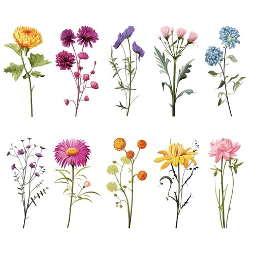 Watercolor Flower Temporary Tattoo Stickers for Women Girls, Fake Tattoos on Body Art Arm Leg