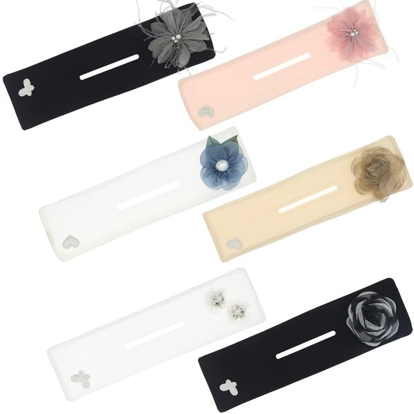K&Y 6 PCS Elegant Flower Butterfly Lazy Hair Curler Bun Maker For Hair elegant bun lazy hair curler bun maker Deft bun Make For Women Girls (6pcs mixed color 1)