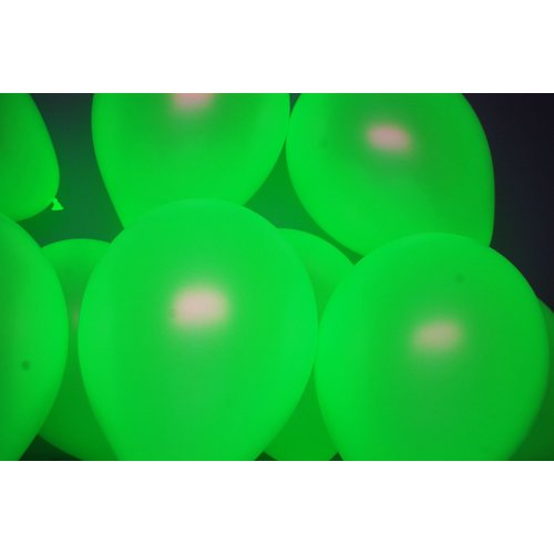 DirectGlow Brand Neon Yellow 11 inch UV Blacklight Reactive Latex Balloons (25)