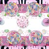 41pcs Jojo Siwas Party Supplies include 20 plates, 20 napkins 1 Tablecloth for the Jojo birthday party decoration
