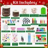 Kids Wooden Painting Kit, Christmas Crafts for Kids Ages 5-12, Glow in The Dark, Bracelet Making Kit Toys, Christmas Gifts for Girls Boys, Creative Art Toys for 5, 6, 7, 8, 9, 10, 11, 12 Year Old