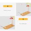AIXICWXI Wooden Mini Desktop Basketball Game Mini Finger Basketball Shooting Game Compact Mini Tabletop Basketball Toy