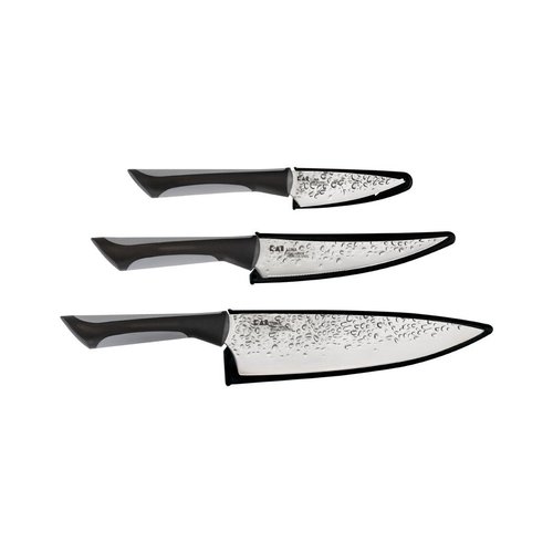 Kai Luna 3 Piece Knife Set with Sheaths and Soft-Grip Handles
