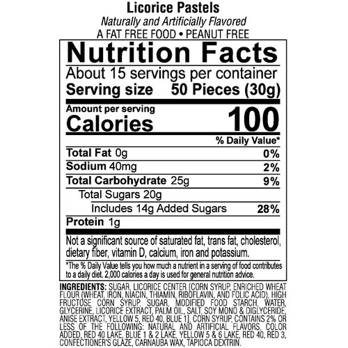 Jelly Belly Licorice Pastels - 1 Pound (16 Ounces) Resealable Bag - Genuine, Official, Straight from the Source