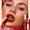 MAEPEOR Matte Liquid Lipstick Set 12PCS Smooth Creamy Velvet Lipstick Long-Lasting Waterproof Smudgeproof Lip Gloss for Women and Girls (Matte, 12PCS-01)