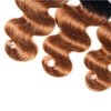 26 28 30 inch Brown Human Hair Bundles 1B30 Brown Body Wave Bundles Two Tone Brazilan Black Root To Brown Bundles Human Hair Weave Virgin Remy Hair Extensions Double Weft 1B/30 Bundles Human Hair