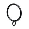 30 PCS Curtain Rings, 1.5 Inch Curtain Rings Metal Drapery Ring for Curtain Rods Black
