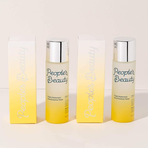 People's Beauty Essence Facial Toner and Serum - Made with Triple Hyaluronic Acid and Triple-Plant Moisture Complex for Hydrated, pH Balanced Skin, Vegan & Cruelty-Free, 4 Fl Oz