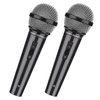 Facmogu 2PCS Fake Microphone Prop, Plastic Prop Microphone for Kids, Fake Pretend Play Microphone Toy for Karaoke Costume, Kids Mic Props for Halloween Christmas Cosplay Music Birthday Party Favors