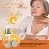 Super C Serum for Women Over 70 Vitamin C Face Serum for Skin Care, Hyaluronic Acid Serum for Face Dark Spot Remover, Anti Aging, Lifts and Firms, Fights Wrinkles 1fl. oz.