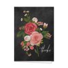 Chalkboard Floral Thank You Card Pack / 36 Thanks Greeting Cards / 6 Chic Floral Chalkboard Designs / 3 1/2" x 4 7/8" Thank You Note Cards/Made In The USA