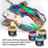BALTIC DAY - Chameleon Mica Powder, 28 Jars of Color Shift Mica Powder Set - Epoxy Resin Color Pigment - Chameleon Powder - Holographic Mica Powder - Resin Pigment