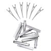 Metal Alligator Hair Clips for Hair Bows, Thick Thin Hair Cutting, Hairdressing, Curl, Professional Salon, Women & Girls by Mandala Crafts, Silver, Pack of 200, 5.6CM or 2.25 Inches