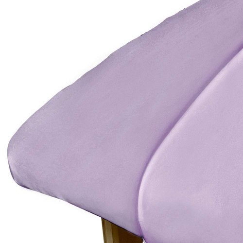 ForPro Professional Collection Premium Microfiber Flat Sheet for Massage Tables, Ultra-Light, Stain and Wrinkle-Resistant, 63" W x 100" L, Lavender