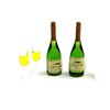 Fateanuki Doll House Furnitures Champagne Glasses Set Miniature Dollhouse Toy Kitchen Wine Cabinet Decoration Accessories 1 12 Scale