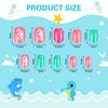 JANYUN 192Pcs Fake Stick on Nails for Kids Pre-glue Full Cover Short False Nail Tips Stick on Nails for Kids Children Lovely Gift Girls Nail Art Decoration