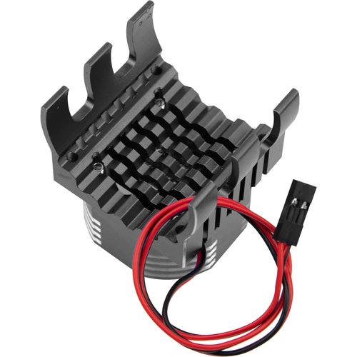 Vgoohobby RC Car Motor Heatsink w/ 21000 RPM Cooling Fan Aluminum Engine Motor Heat Sink Radiator Fit 42mm 4274 4268 Motors Compatible with Axial SCX10 Tamiya Arrma 1/8 1/10 RC Buggy Cars (Black)
