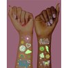 xo, Fetti Groovy Disco Glow in Dark + Foil Temporary Tattoos - 82 pc | Flower Power Birthday Party Supplies, Rave Bachelorette Party Favors, Smiley Decorations, Y2K, Rainbow Arts and Crafts