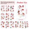 72PCS Luminous Christmas Temporary Tattoos for Kids, Glow in the Dark Santa Claus Tattoos Stickers Xmas Party Decorations Supplies Favors for Girls Boys Stocking Stuffers Gifts