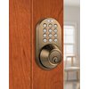 MiLocks DF-02AQ Electronic Keyless Entry Touchpad Deadbolt Door Lock, Antique Brass