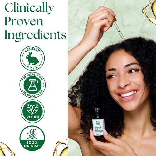 Seddy Hair Growth Oil - Caffeine, Castor, Biotin, Peppermint, Argan, Jojoba, Rosemary Oil for Hair Growth- Longer, Thicker, Fuller Hair treatment Oil for Hair loss & Damaged Hair-1.7 Fl. Oz(Pack of 1)