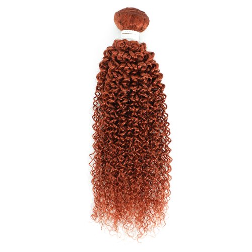 Human Hair Bundles Ginger Orange Boho Hair for Braiding Water Wave 14 Inch Human Hair Bundles 95g One Bundle #350 Burnt Orange Kinky Wave Hair Extensions