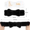 Jaciya Bride Headband Bachelorette Gifts for Bride Spa Makeup Headband Bridesmaid Black Headband Bachelorette Party Favors Wedding Hair Accessories