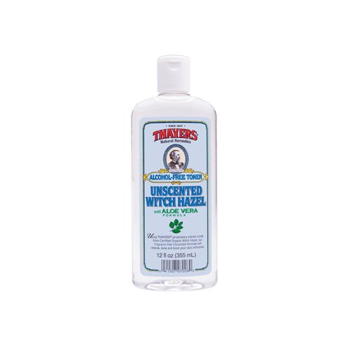 Thayers Alcohol-Free Witch Hazel Toner with Aloe Vera Formula, Unscented, 12 Fluid Ounce