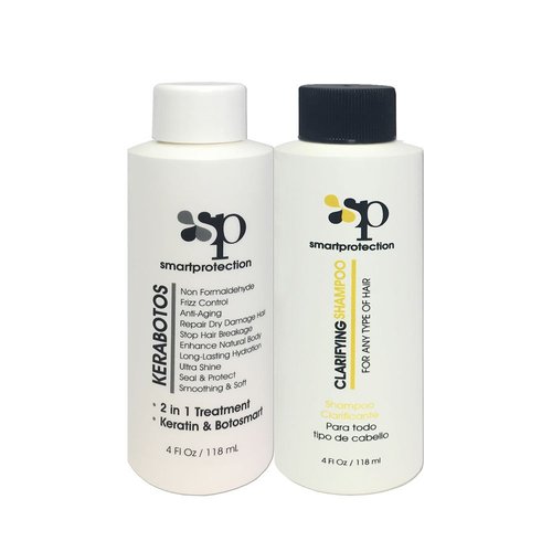 Kerabotos & Clarifying Shampoo 4oz - 2 in 1 Treatment – Keratin + Botosmart by Smart Protection