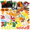 City Food Accessories - Building Block Friends Animals Bricks, People House Kitchen Farm Restaurant MOC Pieces Parts, Classic Party Favors Toys for Boys Girls