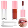 Apausvcm 4Pcs Lip Gloss Tubes, 6ml Empty Lip Gloss Tubes with Wand Refillable Lip Gloss Containers with Rubber Stoppers Lip Balm Bottles for DIY Lipgloss (4 Colors)
