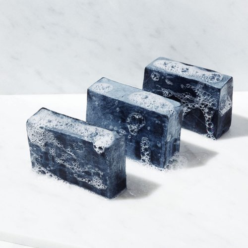 Brickell Men's Purifying Charcoal Soap Bar for Men (3 Pack), Natural and Organic, Exfoliating Bar Soap Handmade with Activated Charcoal and Peppermint Scented, 5 Ounce Bar (3 Pack)
