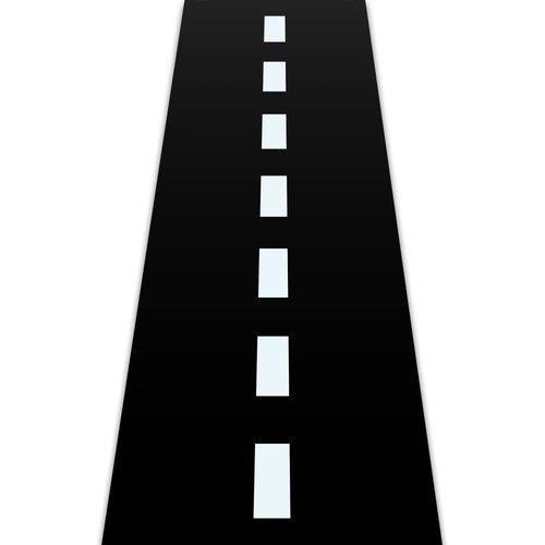 Racetrack Floor Running Black Racer Party Decoration Mat Road Table Runner Long Racetrack Tablecloth Drag for Party (Fresh Style,16 ft x 2 ft)
