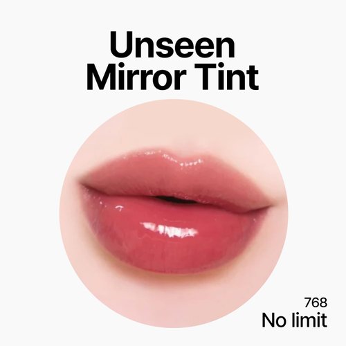 Oddtype Unseen Mirror Lip Tint, High-Gloss, Non-Sticky, Long-Lasting Stain, Blendablem, Clear Shades 3.5g (No Limit, 1 OZ)