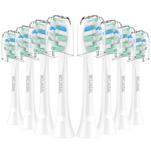 Replacement Brush Heads Compatible with Philips SoniCare Electric Toothbrushes Handle, Toothbrush Head of Effective Cleaning, for Snap-on System, 8 Pack, White