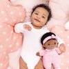 OUOZZZ Soft Black Baby Dolls for Girls - First African American Baby Dolls Multicultural Plush Rag Doll Sleeping Cuddle Buddy Doll Toy for Kids 10"