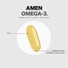 Amen Omega-3 Supplement - 1500mg High-Potency Daily Omega 3 - EPA and DHA Fatty Acids Fish Oil - 45-Day Supply - Heart Health, Immune, Brain, Cognition, Memory Support Vitamins - 90 Soft Gels Capsules