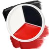 Black White Red Face Body Paint,Oil Based Blendable Waterproof Halloween Cream Clown Face Body Paint Makeup Kit for Joker Zombie Vampire Skeleton Costume Cosplay