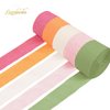 NICROLANDEE 5 Rolls Pastel Crepe Paper Streamers Backdrop Decorations for Easter Decorations, Birthday, Wedding, Garden Party, Bridal Shower, Baby Shower, Spring Home Decor