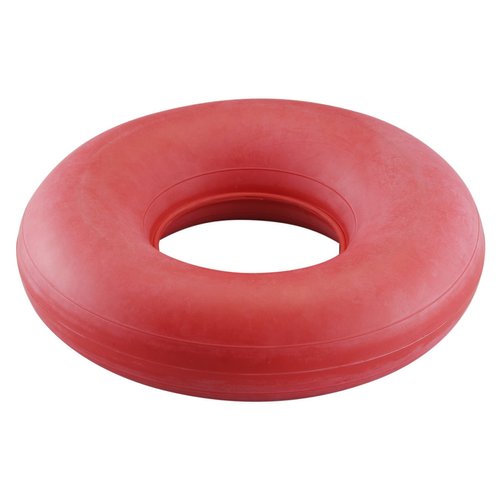 NOVA Inflatable Donut Cushion, Easy to Inflate and Deflate Seat Cushion, Durable Rubber and Easy to Clean,Red 18 Inch (Pack of 1)