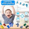 EDPOFUL 7 Pcs Mini Car Robot Toys, 3 Inch 2 in 1 Model Action Figures, Birthday Party Gifts Favors for Boys Age 5-12