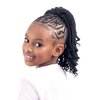 Shake-N-Go Drawstring Ponytail For Kids Box Braid With Curls (OFF BLACK 1B)
