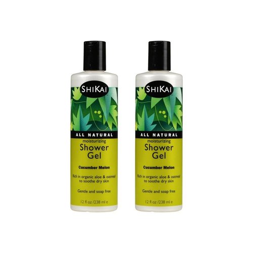 Shikai Cucumber Melon Shower Gel, 12-Ounce Bottle (Pack of 2)