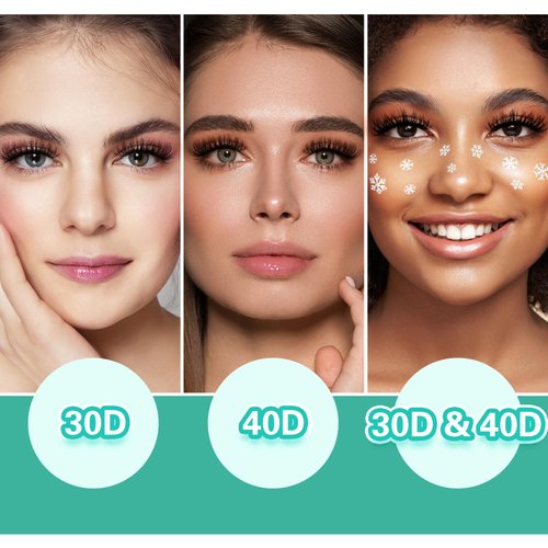 320pcs Eyelash Extension Kit Eye Lash Extension Lash Kit Lash Clusters Kit DIY Individual Lashes Cluster D Curl False Lashes with Lash Bond and Seal, Lash Tweezers for Beginner 9-16mm Mixed 30D 40D