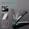 FVION Nail Clippers Set, Nail Clipper Stainless Steel Fingernail & Toenail with Nail File for Thick Nails Nail Cutters for Men Women with Gift Box